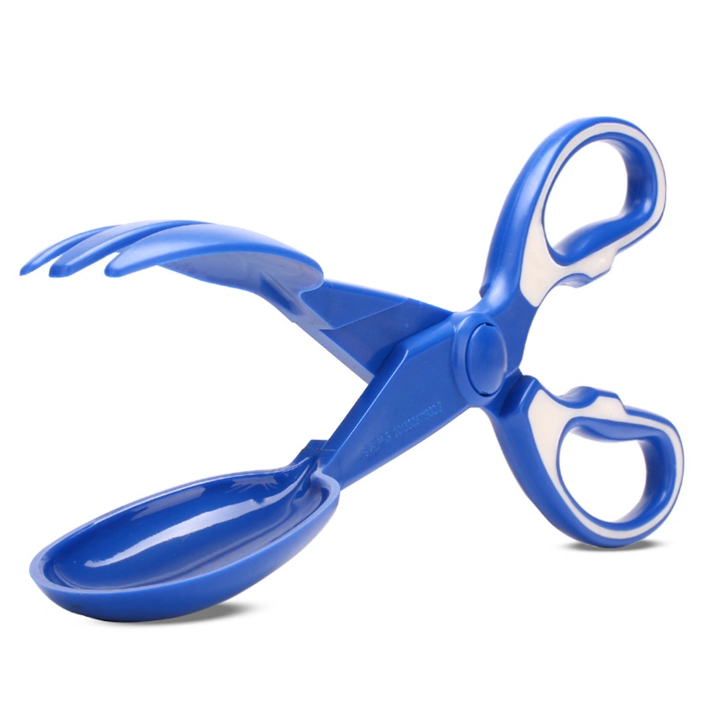 Plastic Portable Dog Poop Picker Scissor Clamp Type Pet Pooper Scooper for Dogs Puppy Cat Kitty Waste Poop Pick Up Cleaning Shovel Tools (Blue)