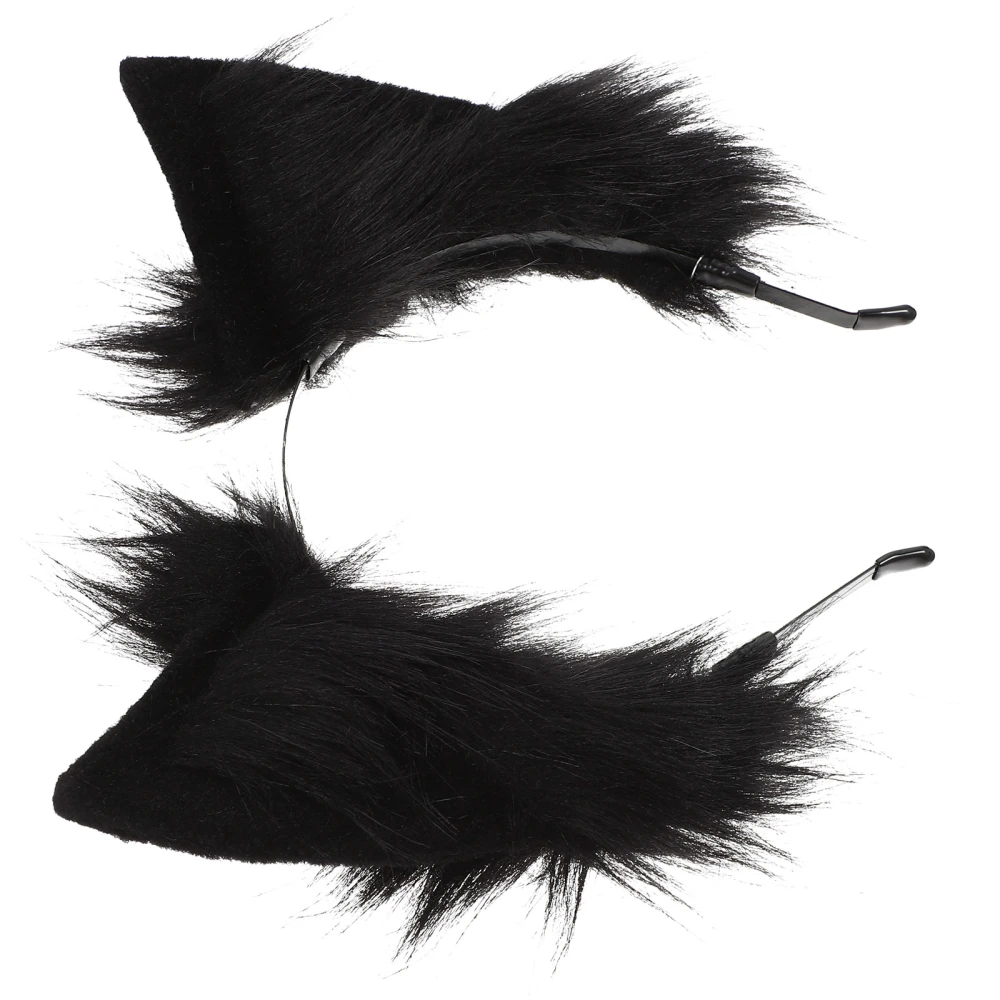 Cat Ears Headband Fluffy Headband Plush Hair Decor Accessory for Girl Women