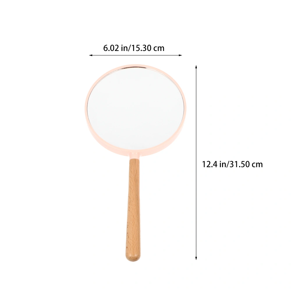 Makeup Hand Mirror with Handle Magnifying Double-Side Hand Held Mirror