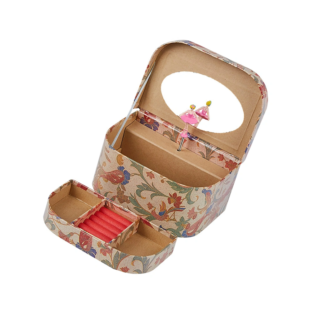 Music Box Girls Jewelry Box Combination Storage Organizer Holder Container