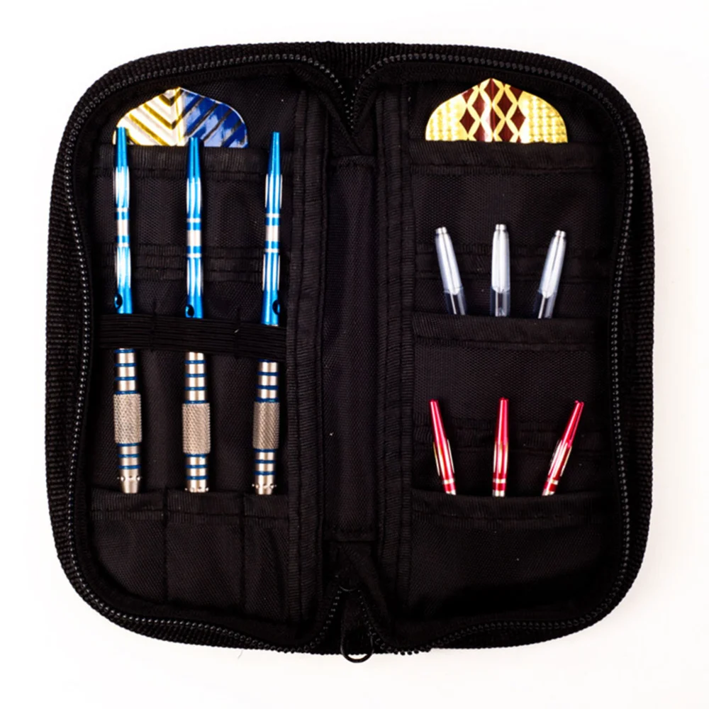 Oxford Cloth Darts Bag Portable Darts Pouch Outdoor Darts Wallet (Black)