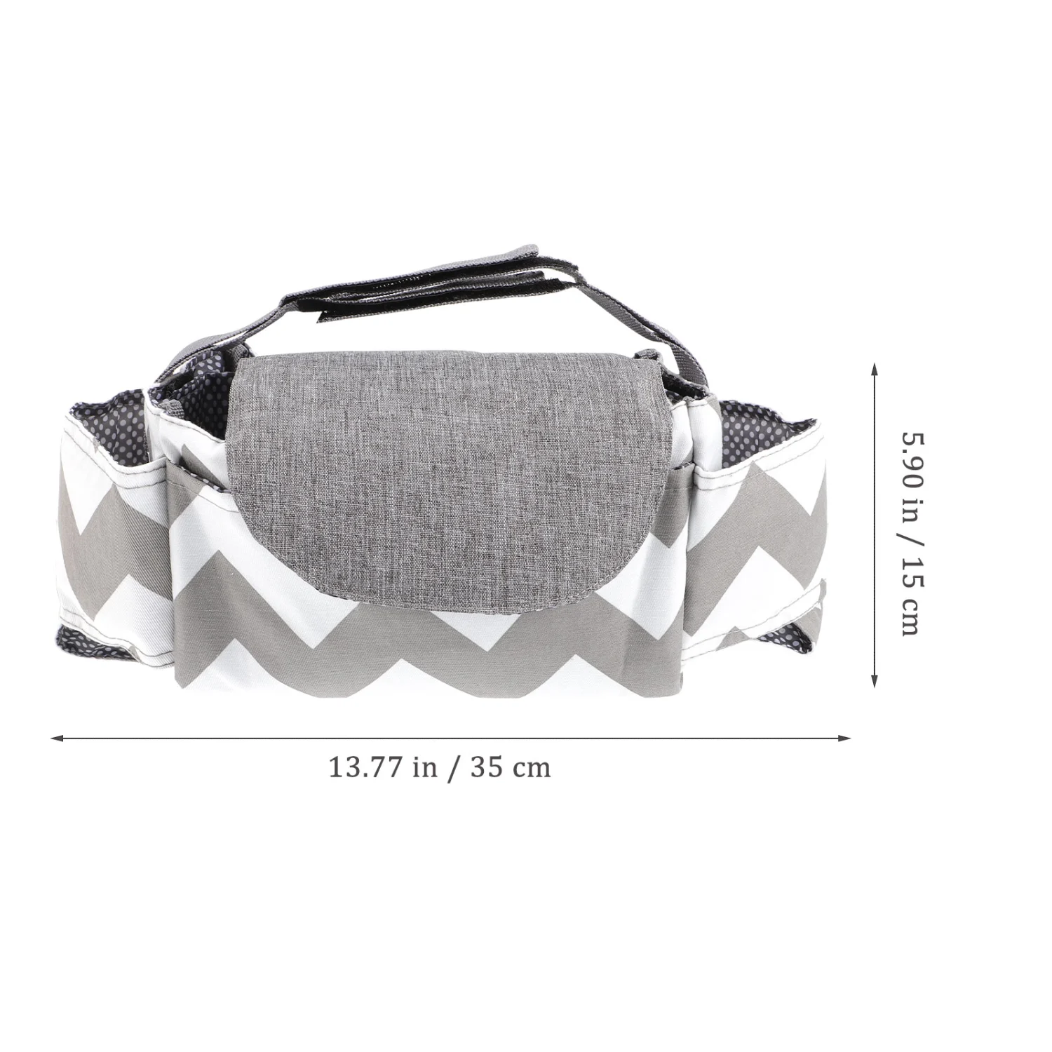 Stroller Caddy Baby Stroller Organizer Baby Bottle Holder Diaper Storage Bag
