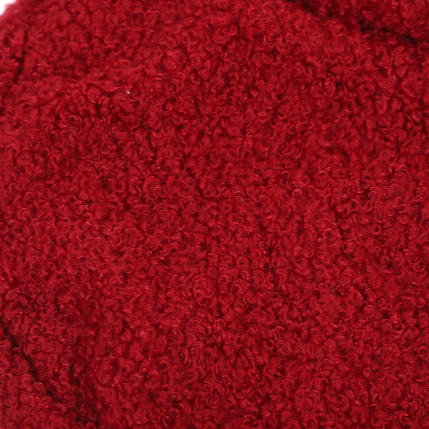 Fashion Plush Handbag Pure Color Girl Handbag Winter Plush Handbag Casual Women Handbag (Red)