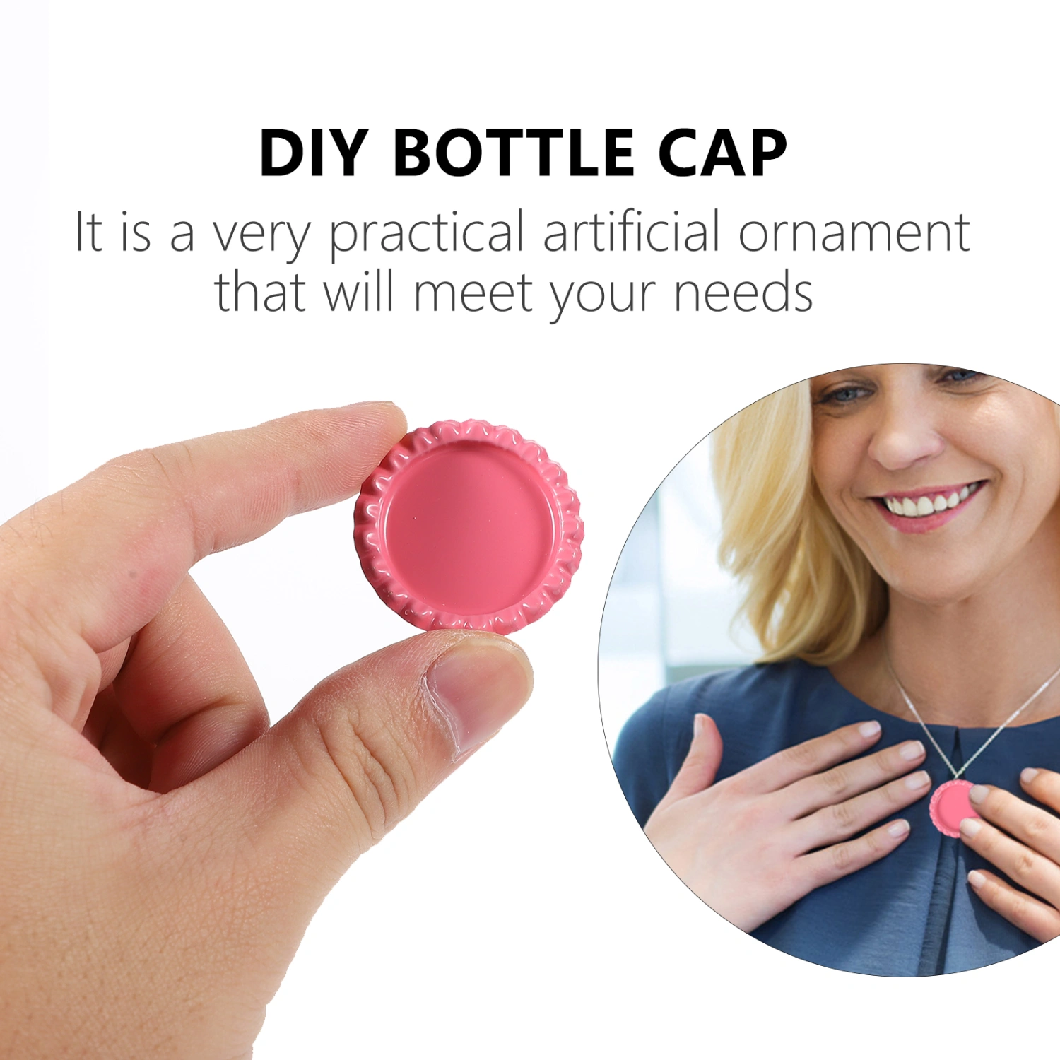 50pcs Iron Beer Caps DIY Flattened Bottle Retro Decoration Materials