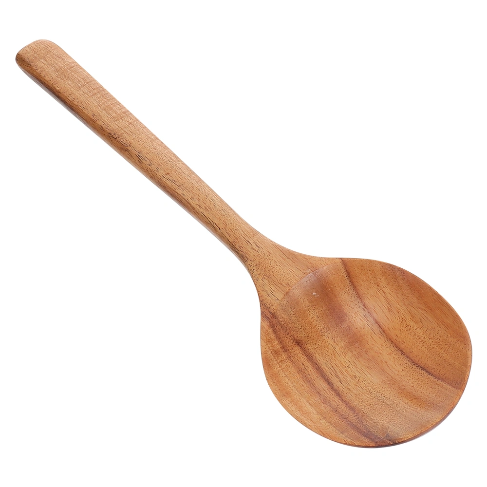 1Pc Durable Wooden Cookware Scoop Non-stick Cooking Utensil Long Handle Scoop