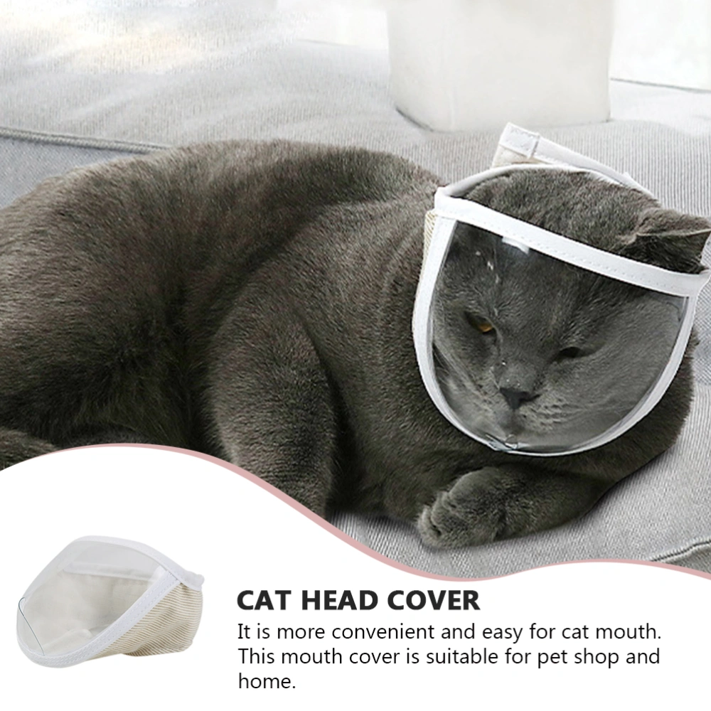 Cat Head Cover Transparent Cat Eye Cover Anti Bite Cat Mouth Cover Cat Anti-biting Muzzle