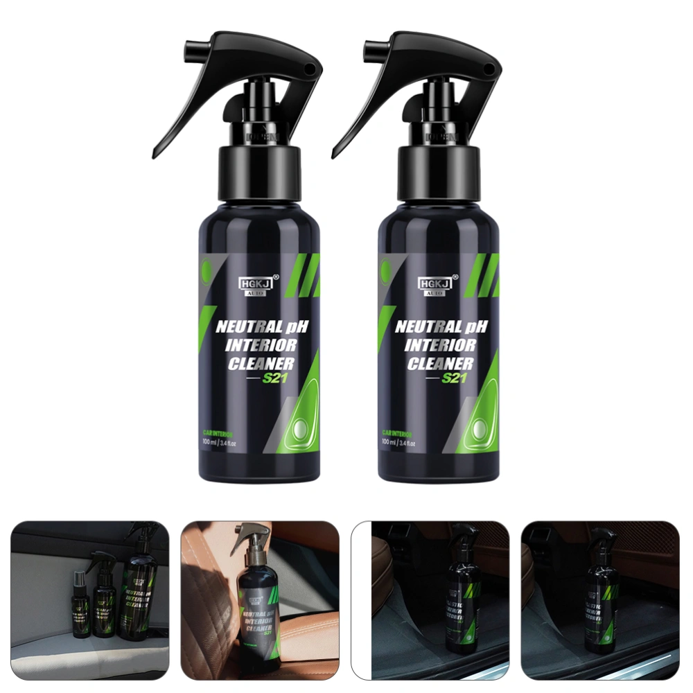 2pcs Leather Plastic Renovation Agent Car Care Maintenance Renovation Agent