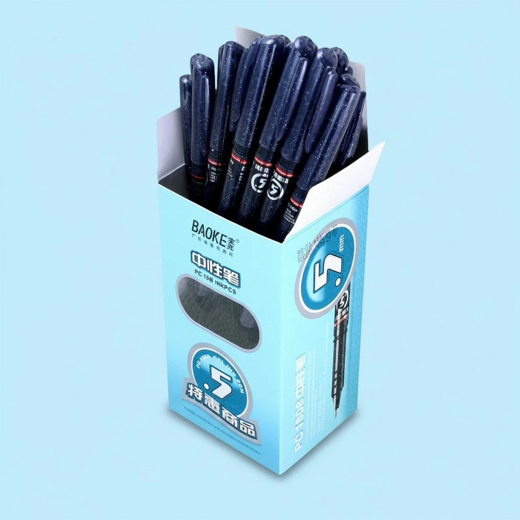 36pcs Black Ink Gel Pens Fine Point Roller Pens Office Supplies Students Stationery
