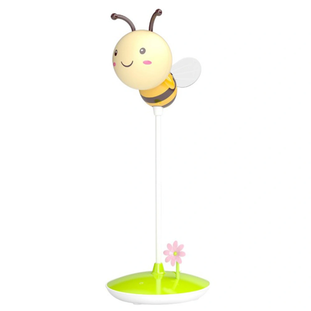 Rechargeable Lovely Bee Touch Control Night Light LED Decorative Lamp with Timing Function for Living Room Baby Room Bedroom (Green)