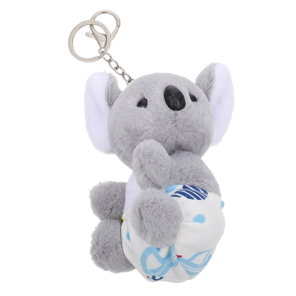 1Pc Creative Key Ring Koala Shape Pendant Chic Backpack Pendant Bag Decoration