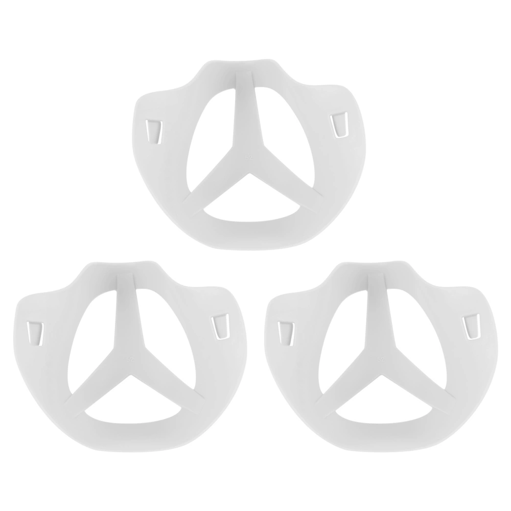 3pcs Comfortable Silicone Mask Bracket Reusable Inner-Mask Bracket for Breathing