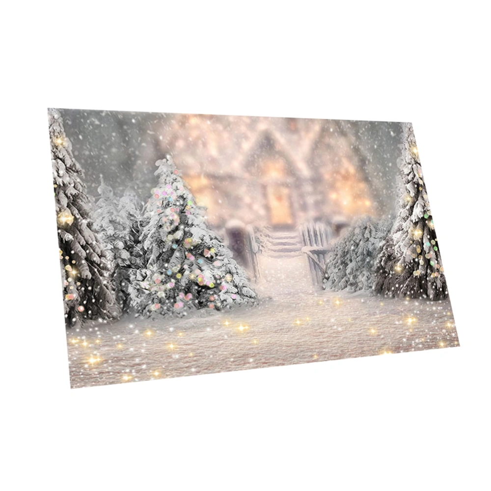 Creative Christmas Tree Castle Pattern Tapestry Background Cloth Photo Backdrop