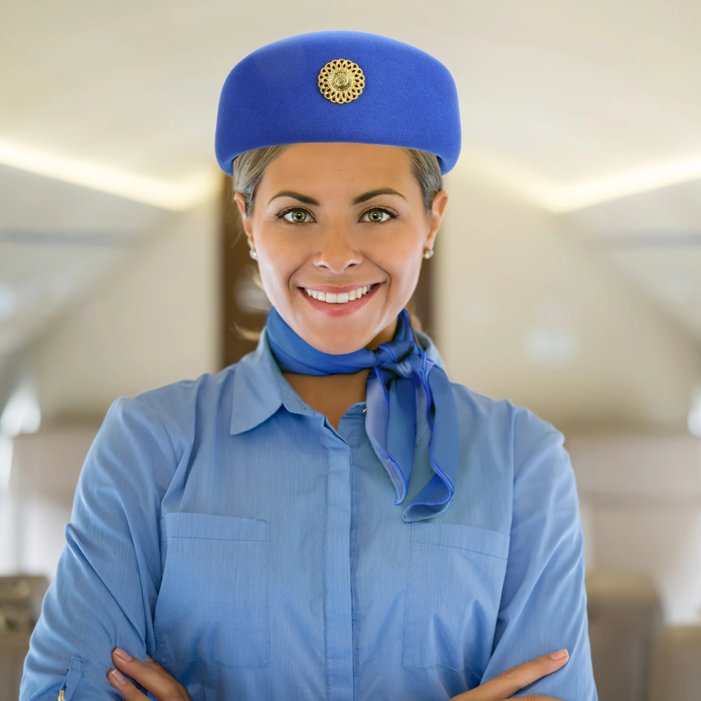 Airline Attendant Hat Stewardess Hat Decorative Beret Hat Stewardess Cosplay Accessory