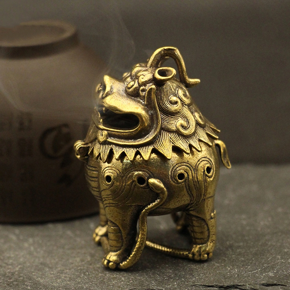 Retro Auspicious Animal Incense Burner Aromatherapy Ornament Housewarming Gift