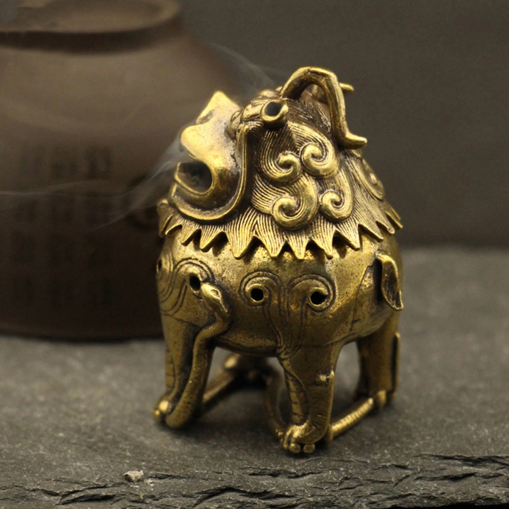 Retro Auspicious Animal Incense Burner Aromatherapy Ornament Housewarming Gift