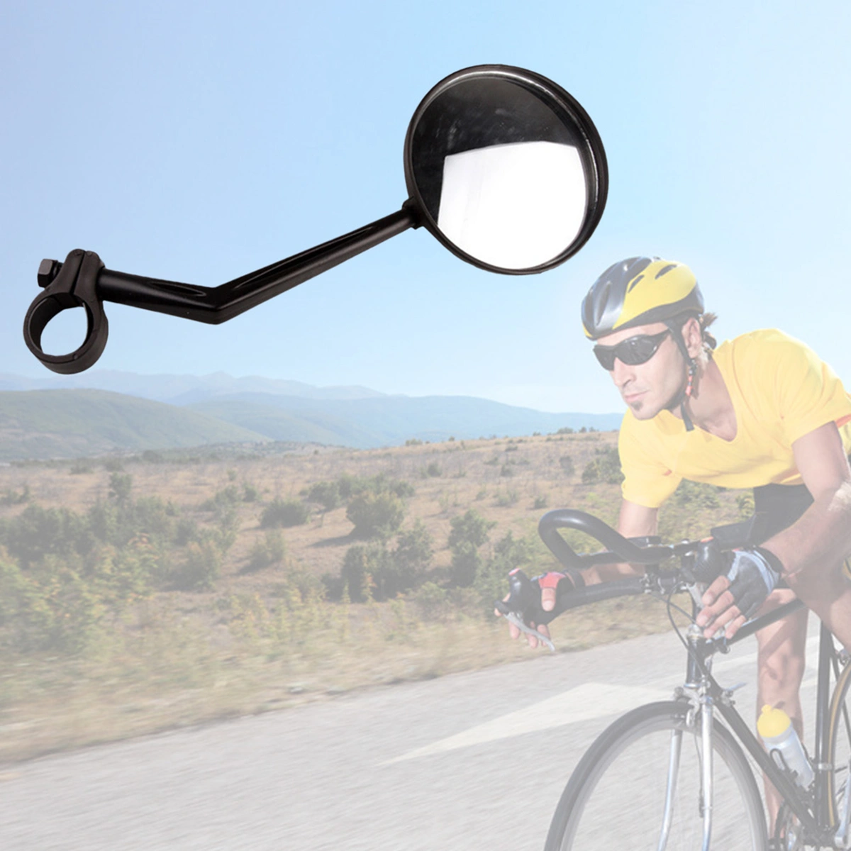 Adjustable Universal Handlebar Rearview Mirror 360° Rotate Bike Rear View Mirror for Mountain Road Bikes Cycling