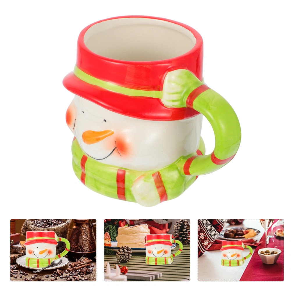 1 Pc Xmas Water Mug Adorable Christmas Milk Cup Lovely Household Coffee Cup