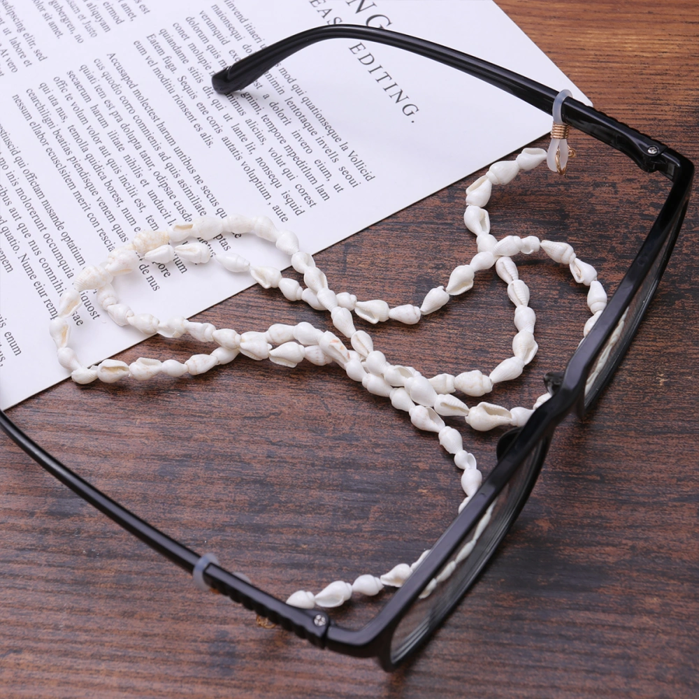 White Conch Eyeglasses Strap Fashion Shell Eyeglass Chain Anti-slip Sunglasses Holder Eyewear Retainer Lanyard