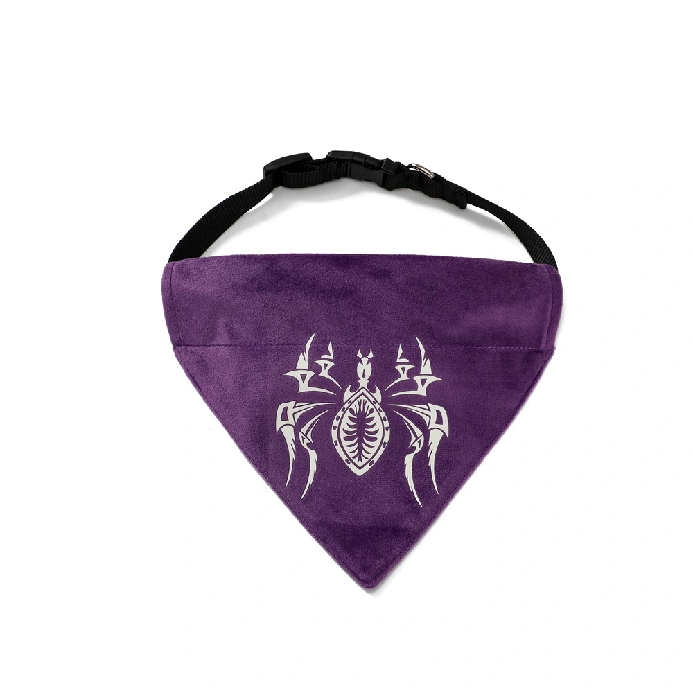 Halloween Pet Bandana Portable Dog Bandana Decorative Dog Luminous Spider Bandana