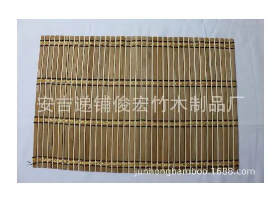 4pcs Place Mat Bamboo Place Mat Heat-resistant Non-slip Rectangular Bamboo Place Mat For Dining Table