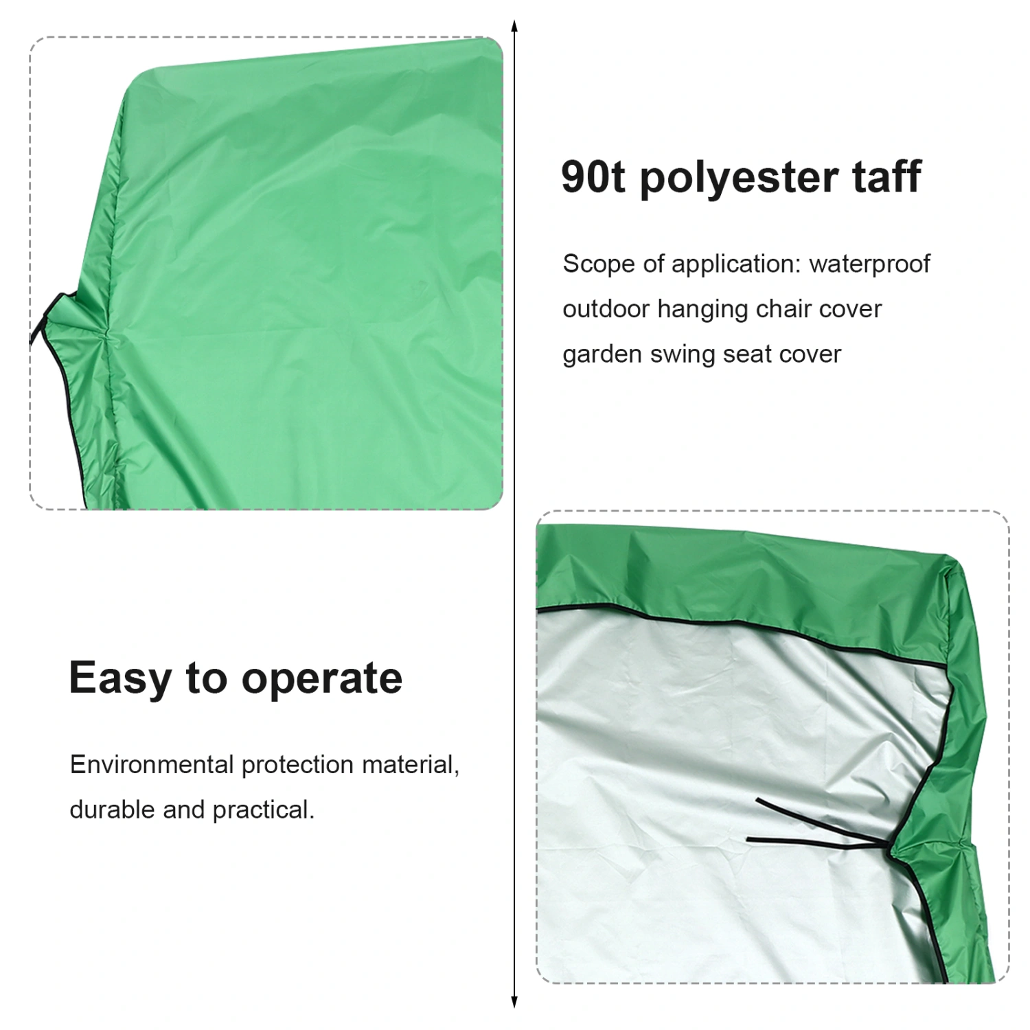 1 Pc Swing Seat Cover Dust Proof Weatherproof Swing Seat Covering UV Resistant