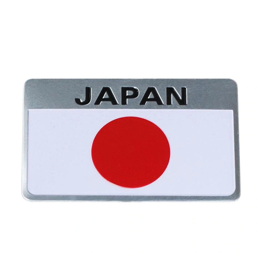 Aluminium Alloy Japanese National Flag Logo Emblem Stickers Badge Sticker Decal Auto Rear Truck Car Styling Stickers Decals