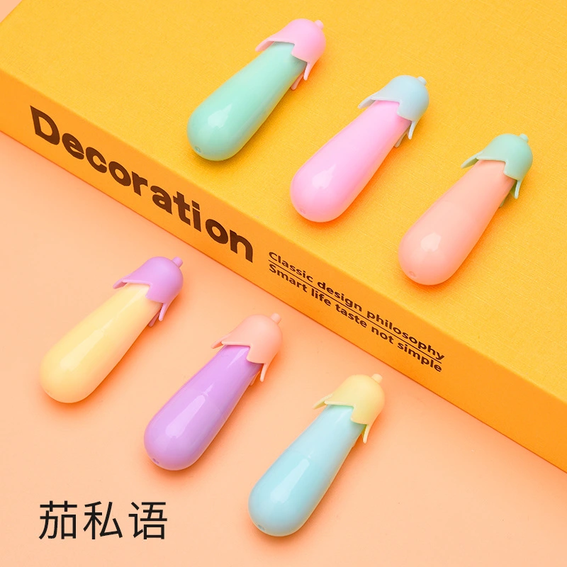12pcs Colored Highlighters Small Graffiti Pen Markers Scrapbooking Pens Office Supplies