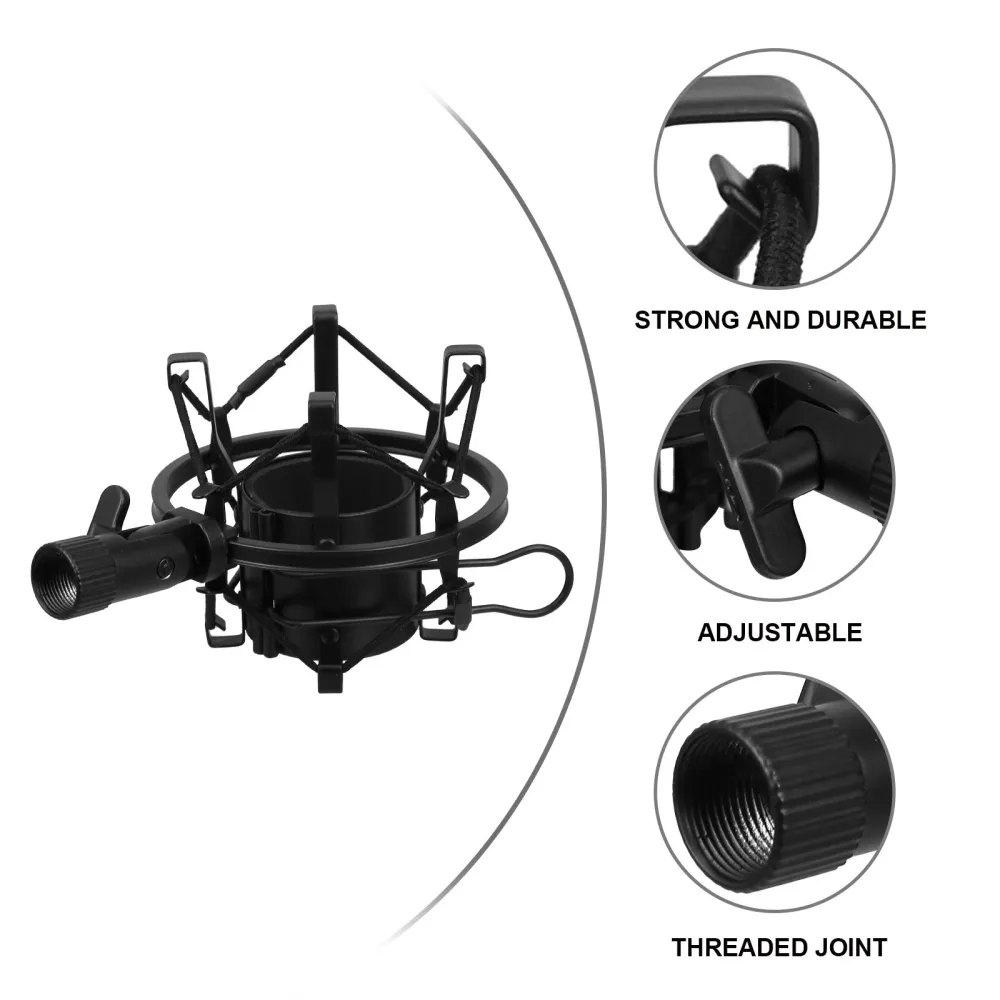 Microphone Mount for Condenser Mic Alloy Anti Vibration Holder Mount