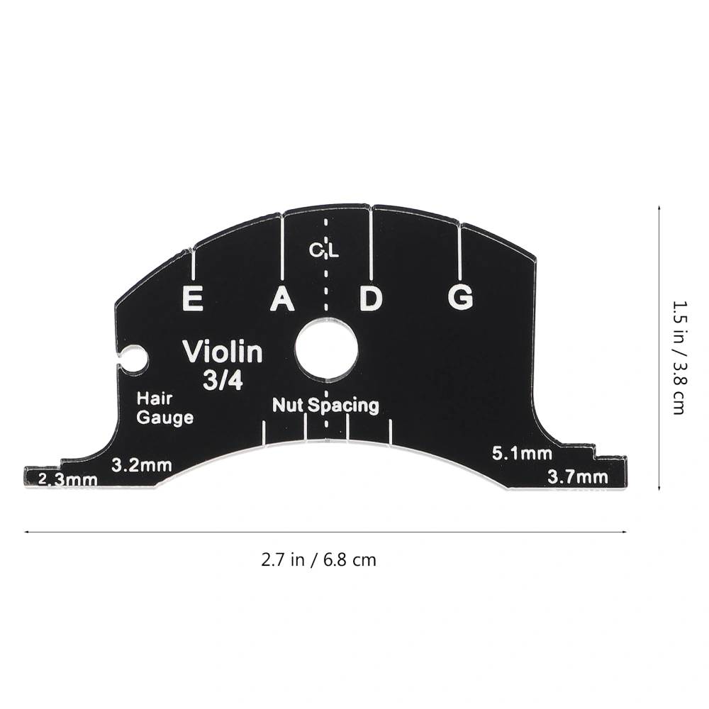 1Pc Practical Violin Bridge Practical Violin Part Useful Violin Accessory Black