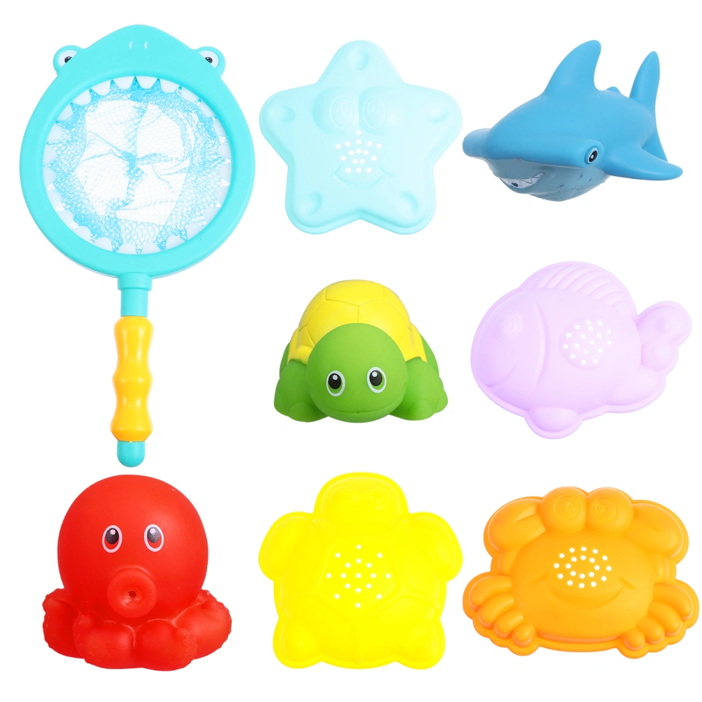 1 Set Baby Fishing Water Playing Toy Cartoon Kids Fishing Bathing Plaything