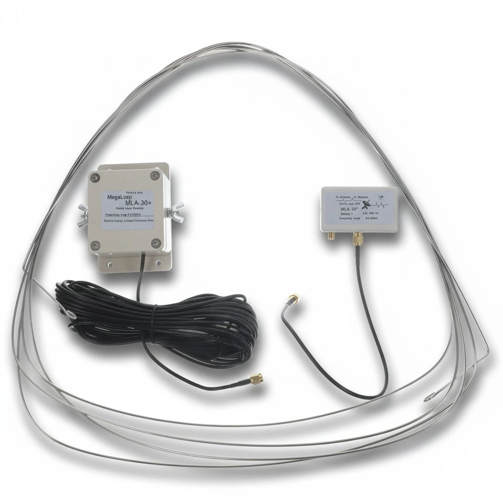 1 Set Professional Mla-30 Active Ring Receiving Antenna Low Noise Medium Wave Short Wave Antenna
