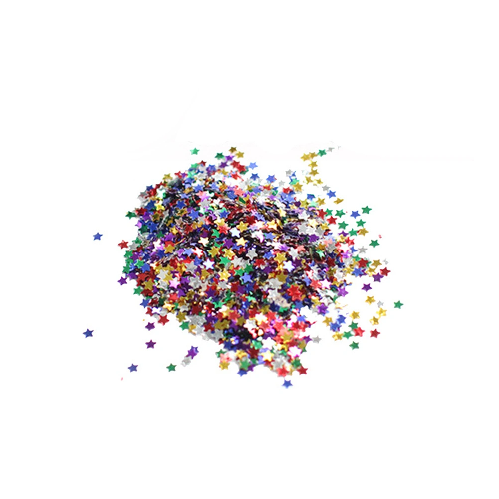 12 Bottles Glitter Shiny Colorful Sequins Spangles For Children Kids DIY Arts And Crafts Painting Decoration (Star)