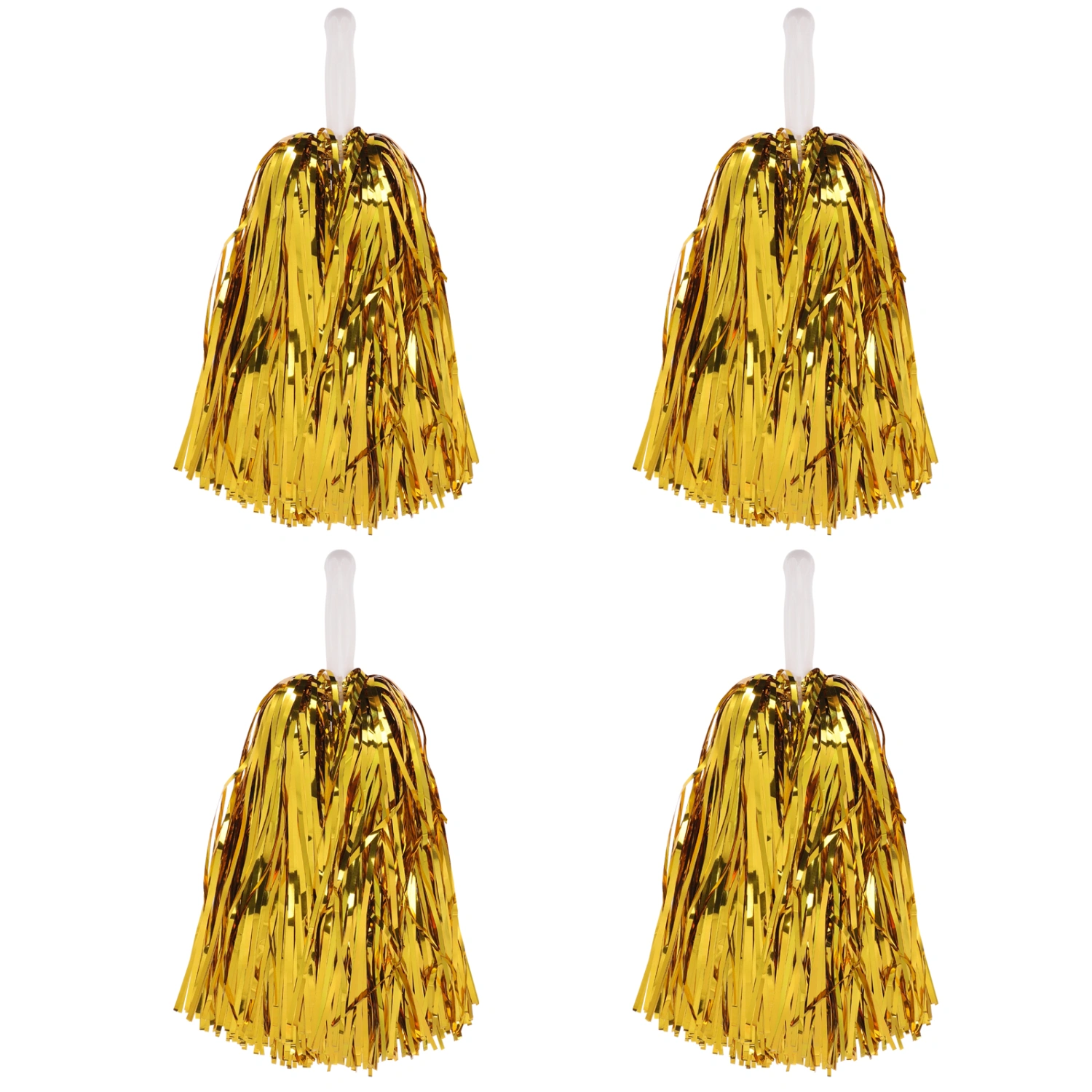 4pcs Cheerleader Pom Poms Cheerleading Cheering Props for Sports Game Dance Party