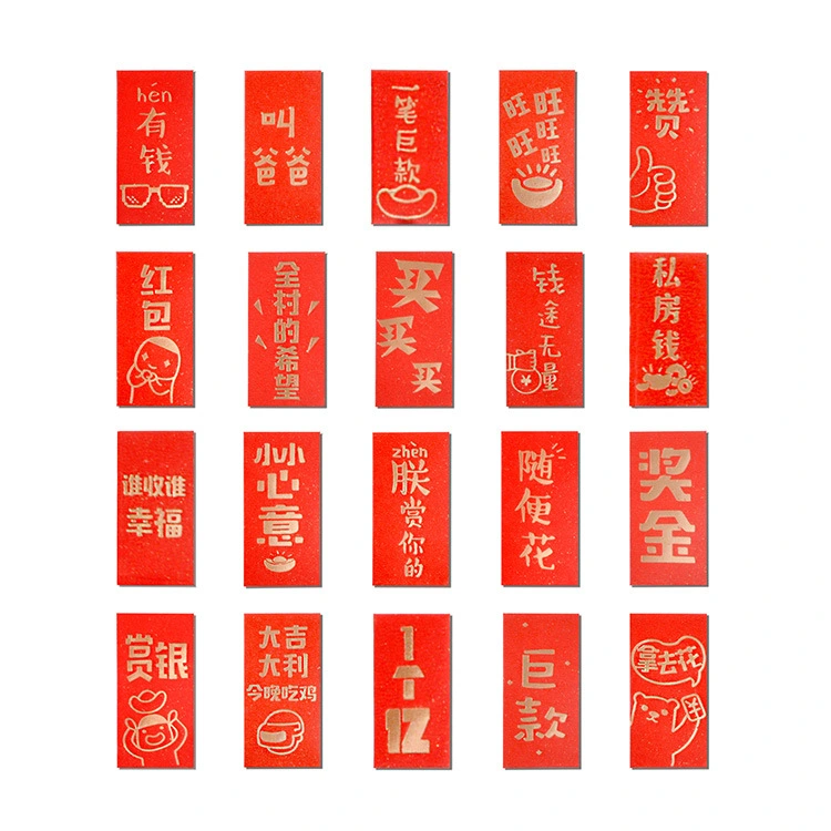 10Pcs 1/12 Red Packets Doll House Decors Mini House Decor Mini Red Luck Money Bag (Random Style)