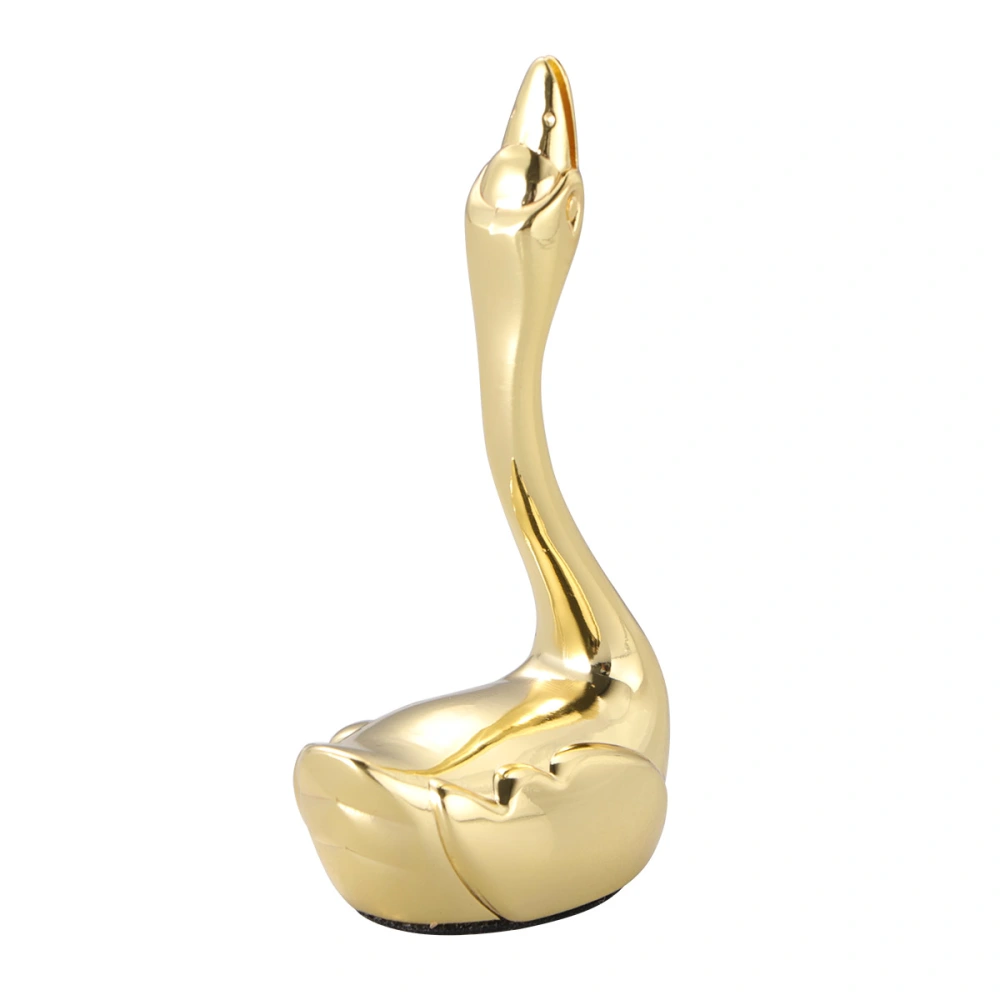 Swan Memo Clip Creative Memo Note Paper Photo Name Holder Clamps Stand Desktop Stand Golden