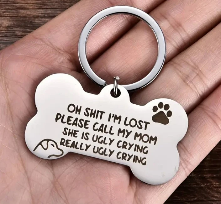 I'm Lost Themed Dog Collar Hanging Pendant Dog Tag for Dogs Puppy Dog Collar Tag