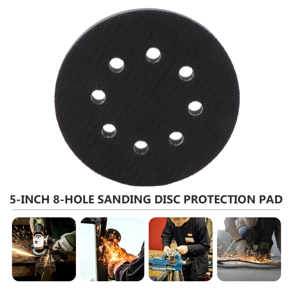 5 Inch 8 Hole Cushion Pad 125mm Sanding Pad Protection Pad Sanding Pad Sandpaper Pad