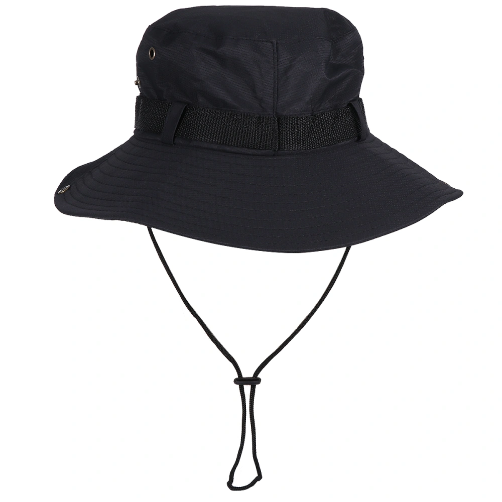 Outdoor Activities Hat Shade Hat UV Protecting Sun Hat Sun Protection Quick Drying Fisherman Hat (Black) Random Style