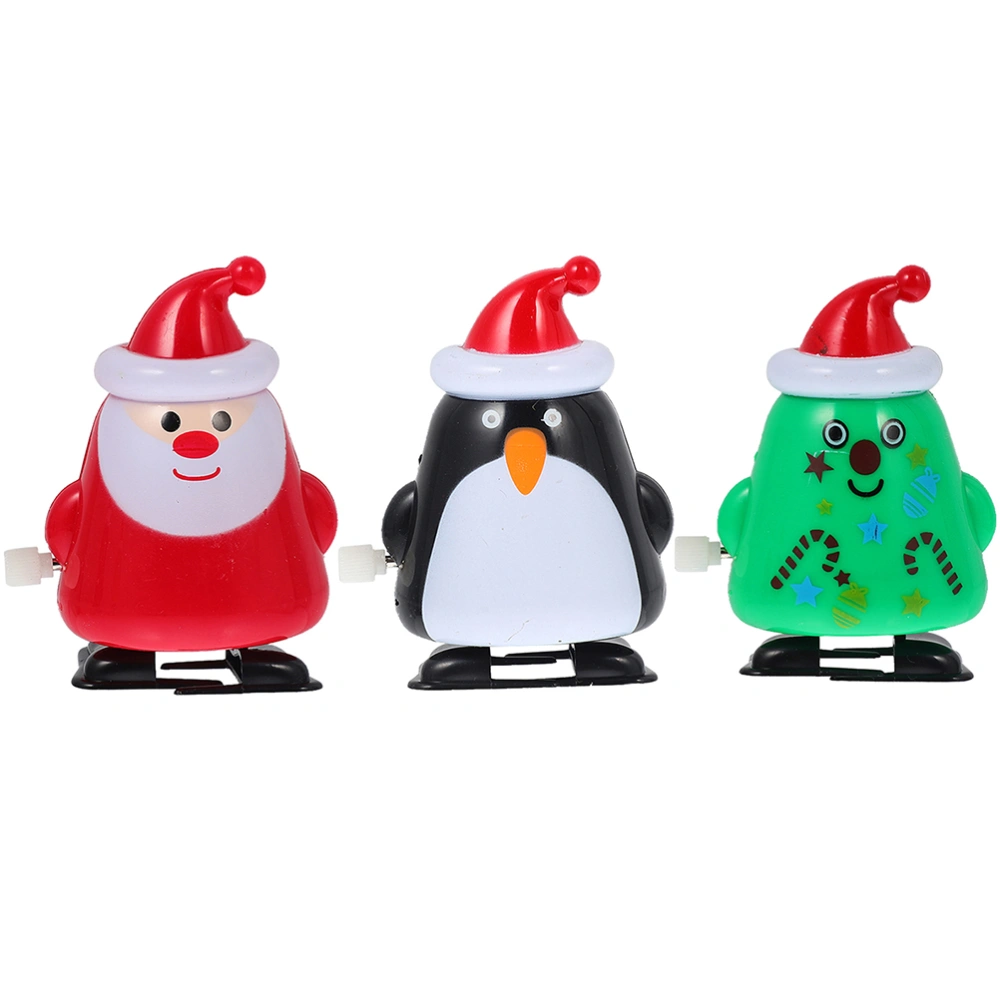 3Pcs Interesting Christmas Toys Christmas Themed Kids Playthings Plastic Children Toys