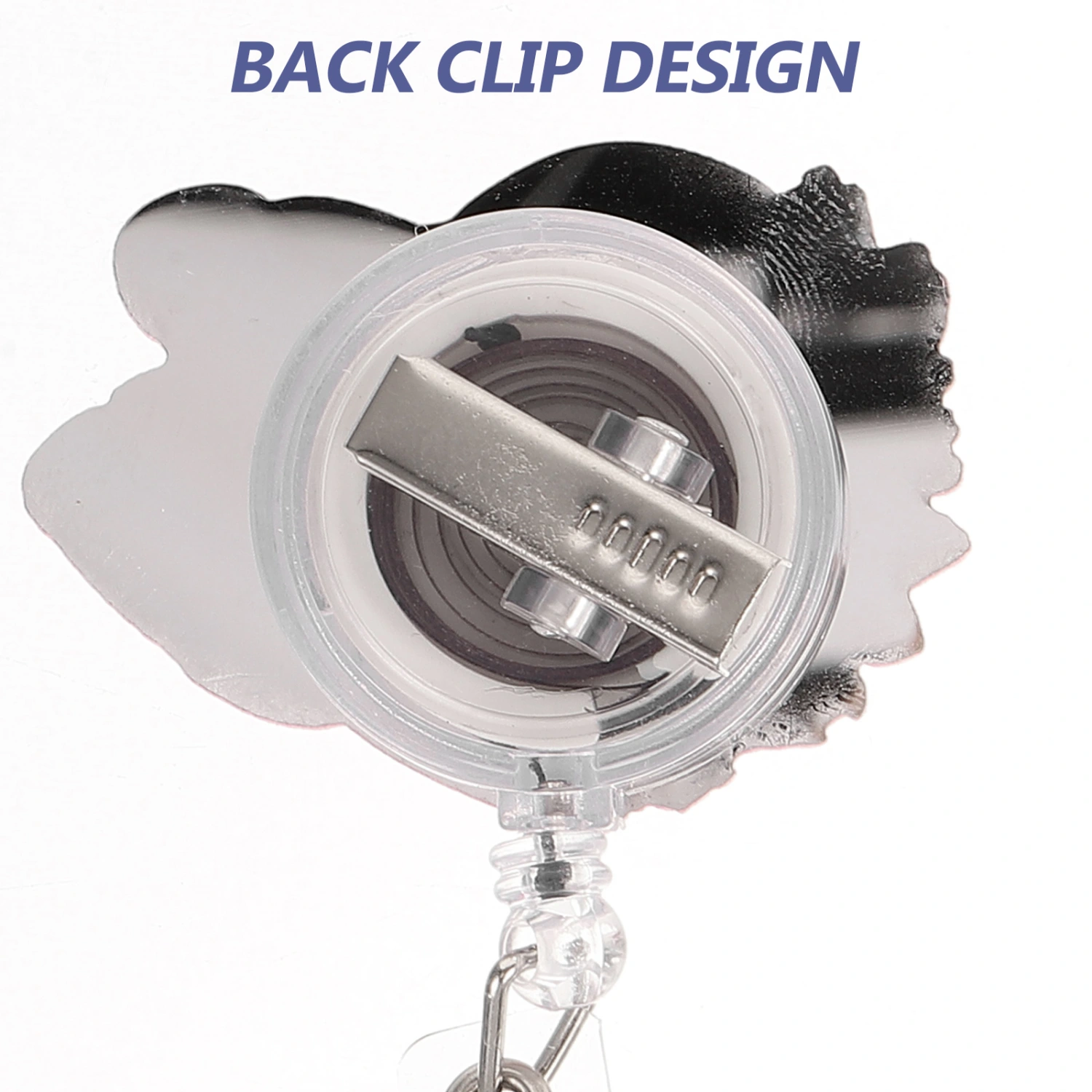 3pcs Retractable Badge Buckle Portable Badges Reel ID Badge Clip Novelty Badge Holder Nurse Badge Reel