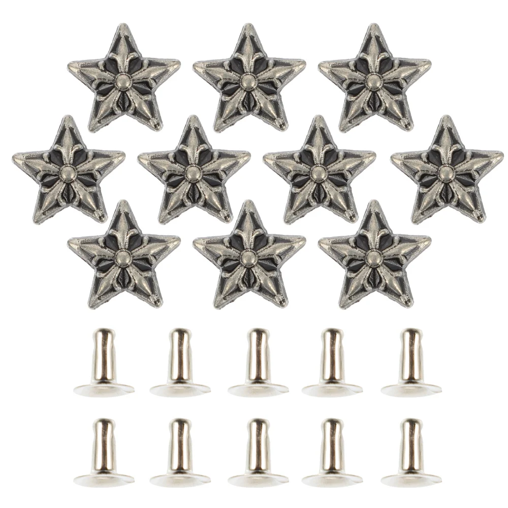 10 Pcs Creative Zinc Alloy Decorative Rivets DIY Homemade Product Accessories (Silver)