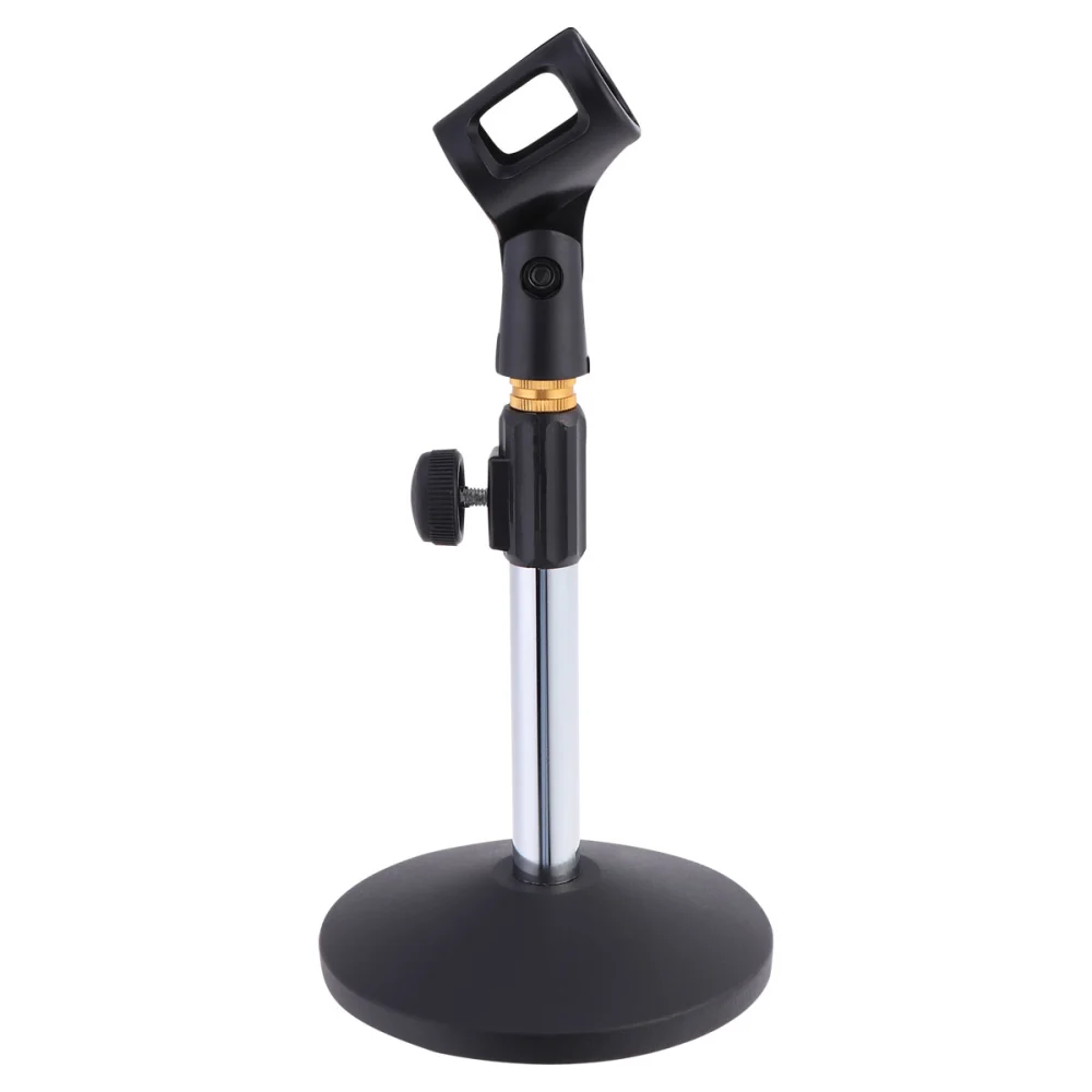 Liftable Microphone Stand Metal Base Desktop Bracket for Home Live Broadcast Online Conference