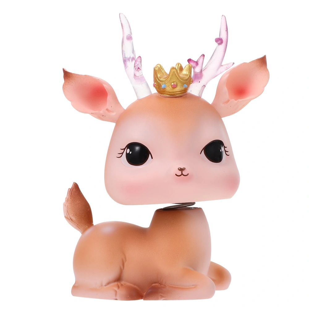 Shaking Head Deerlet Toy Resin Car Interior Ornament Desktop Deerlet Adornment