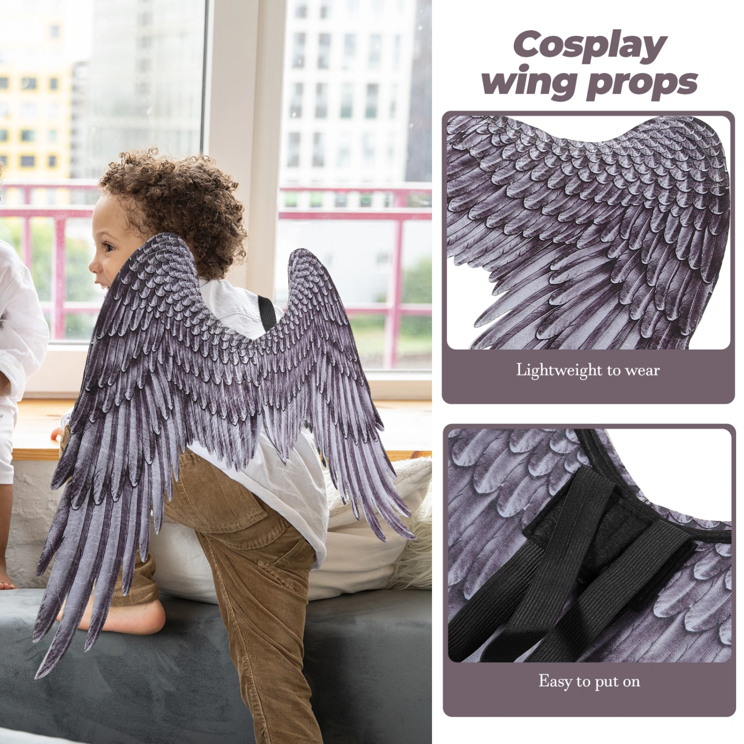 Angel Wing Halloween Wing Prop Cosplay Party Prop Stage Performance Halloween Costume Wing