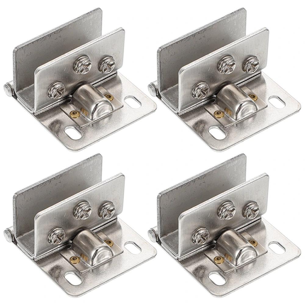 4pcs Glass Door Clip Hinge Glass Gate Pivot Hinge Glass Shower Door Hinges