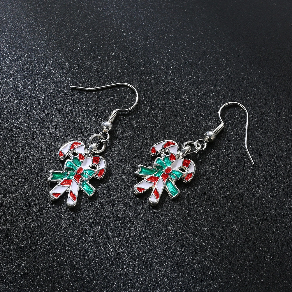 5 Pairs Ear Hooks Earrings Christmas Ear Drops Festive Ear Decors Ear Jewelry for Women Girls (Assorted Styles)