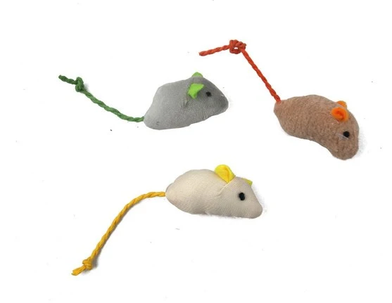 6Pcs Cat Toys Plush Mouse Pet Mice Toys Cat Fake Mouse Toy Cat Biting Chewing Plaything