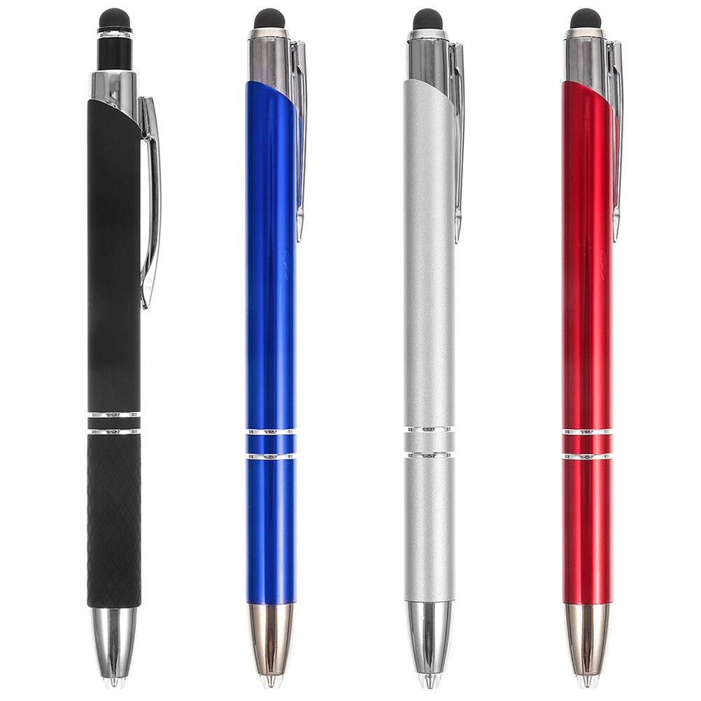 4Pcs LED Metal Light Pens Pens for Touchscreen Device Glowing Ballpoint Pens Office Stationery
