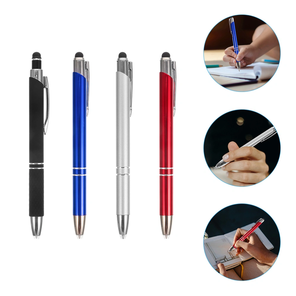 4Pcs LED Metal Light Pens Pens for Touchscreen Device Glowing Ballpoint Pens Office Stationery