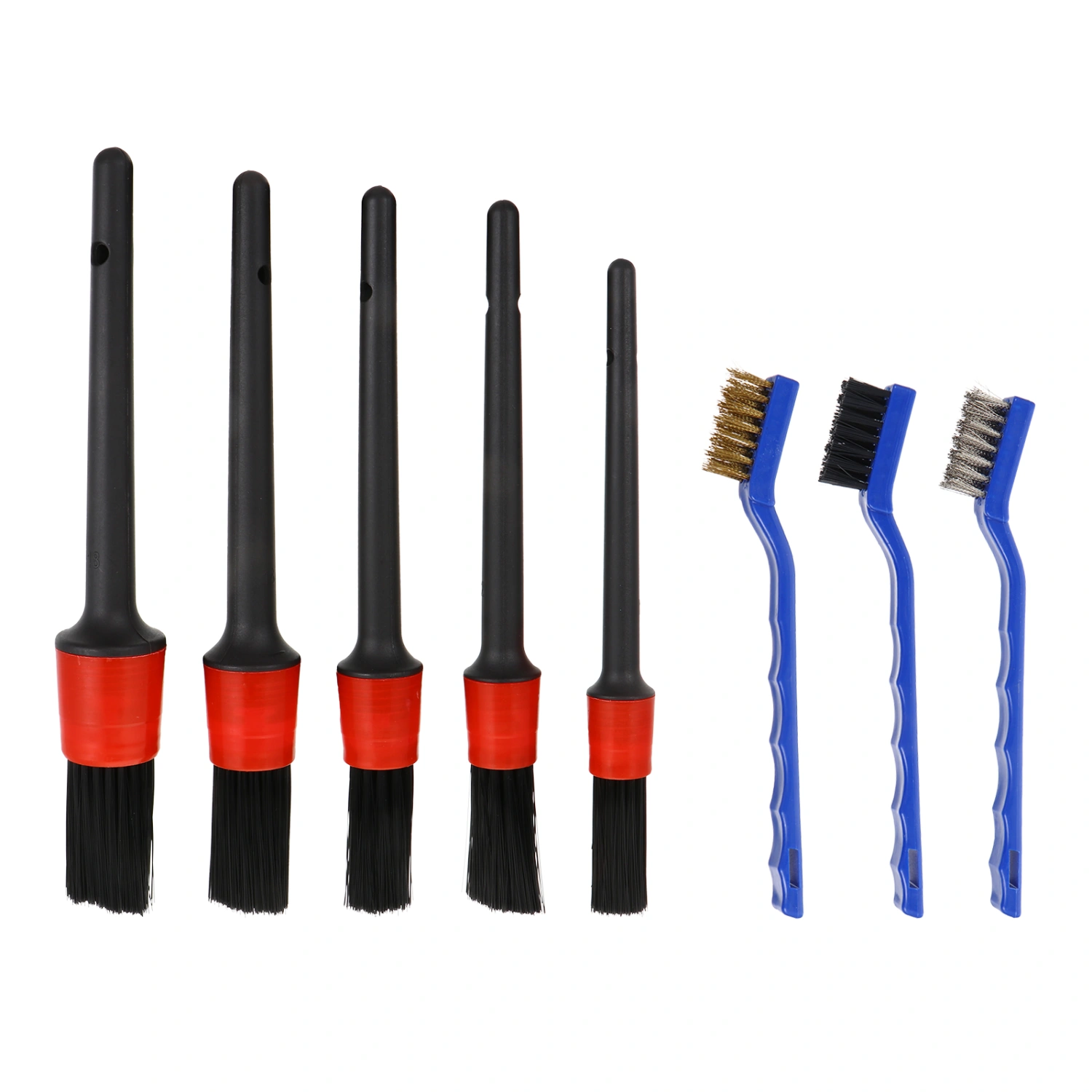 1 Set Car Detailing Brushes Wire Brushes Air Vent Brush Rim Brush for Car